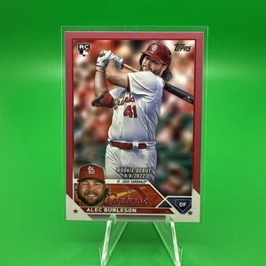 2023 Topps Alec Burleson RC Mother's Day Hot Pink Rookie 35/50 Cardinals. B9 - Picture 1 of 3
