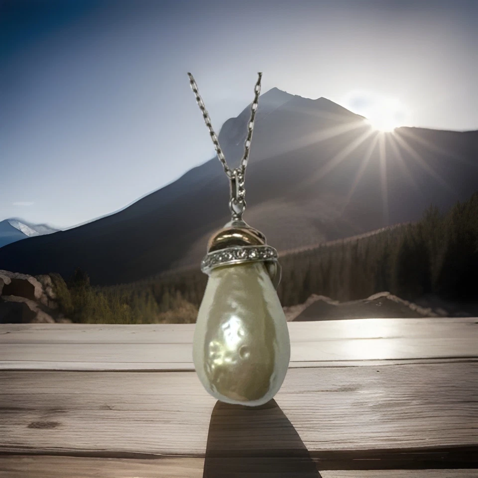 Collar Brighton ANILLOS DE NEPTUNO PERLA Lista Larga $88 Nuevo con Etiquetas ¡Hallazgo Raro! Foto 1 de 4