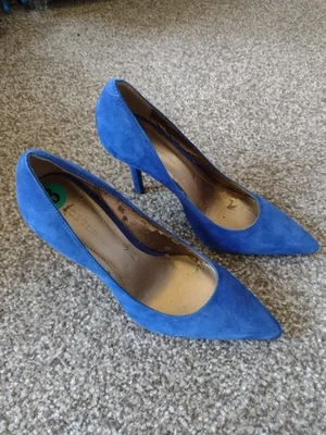 Замшевые каблуки BCB Generation кобальтовый синий размер 8 - Изображение 1 из 4