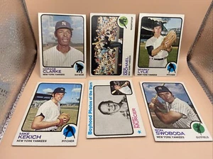 1973 Topps Baseball New York Yankees Lots Of 6 Cards EX-MT CONDITIONS - Picture 1 of 7