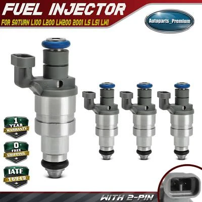 Inyector de combustible 4 piezas para Saturn L100 L200 LW200 2001 LS LS1 LW1 2000 L4 2,2 L DOHC Foto 1 de 4