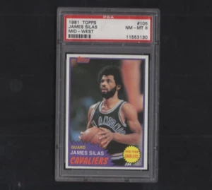 1981-82 Topps Basketball No 105 James Silas PSA 8 - Picture 1 of 2