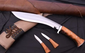 8" Afghan Khukuri-Genuine Khukuri-Survival Khukuri-Carbon Steel Knives-Gurkhas - Picture 1 of 7