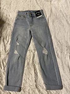 ART CLASS LT. WASH DISTRESSED JEANS SIZE 7 GIRLS ADJUSTABLE WAIST NWT NEW - Picture 1 of 6