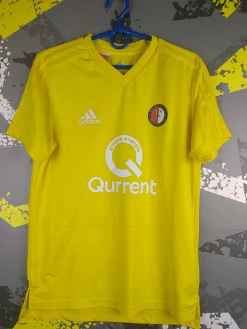 Feyenoord Training Jersey Football Shirt Yellow Adidas Young Size L ig93 Cover
