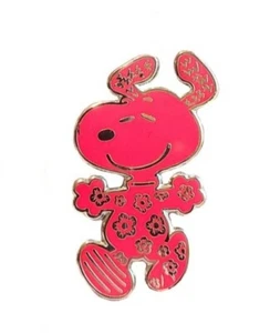 ⚡RARE⚡ PINTRILL x PEANUTS Red Floral Snoopy Pin *LIMITED EDITION* SDCC 🌺🌸🌺 - Picture 1 of 2