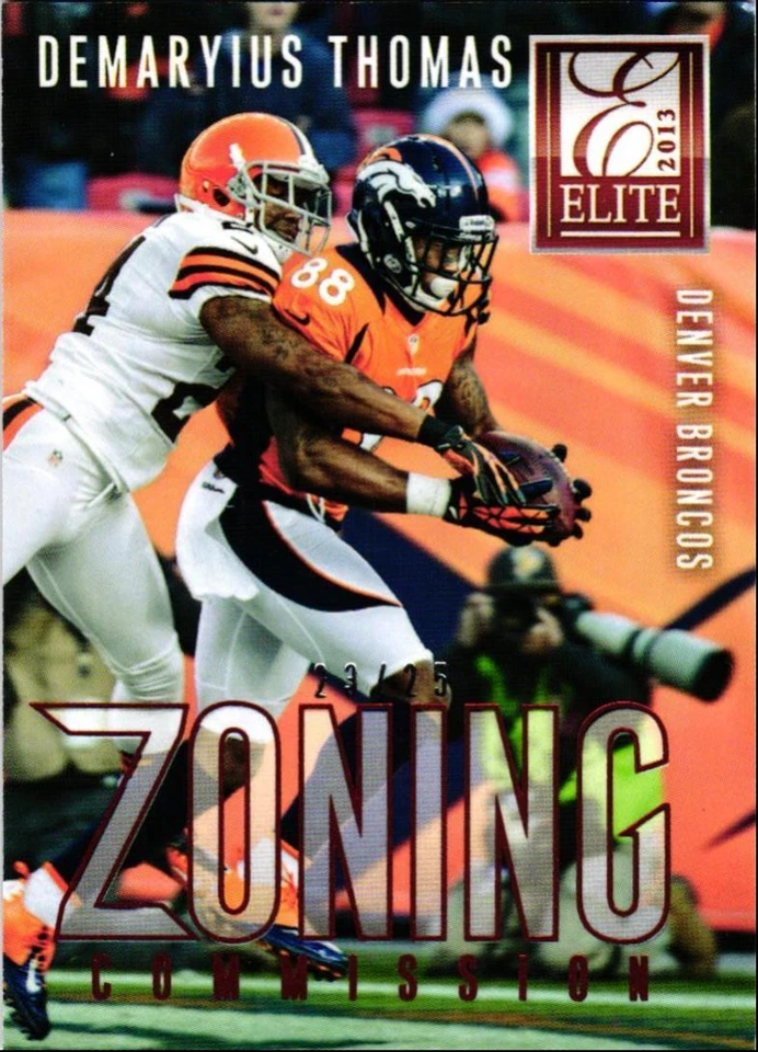2013 Elite Zoning Commission /25 DEMARYIUS THOMAS Denver Broncos #20 - Image 1 of 2