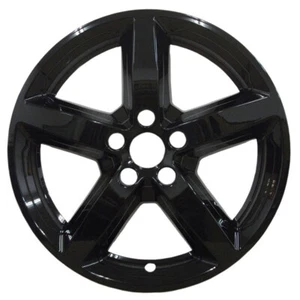 GLOSS BLACK WHEEL SKIN SET 18" FOR 2016-2019 FORD EXPLORER - Picture 1 of 6