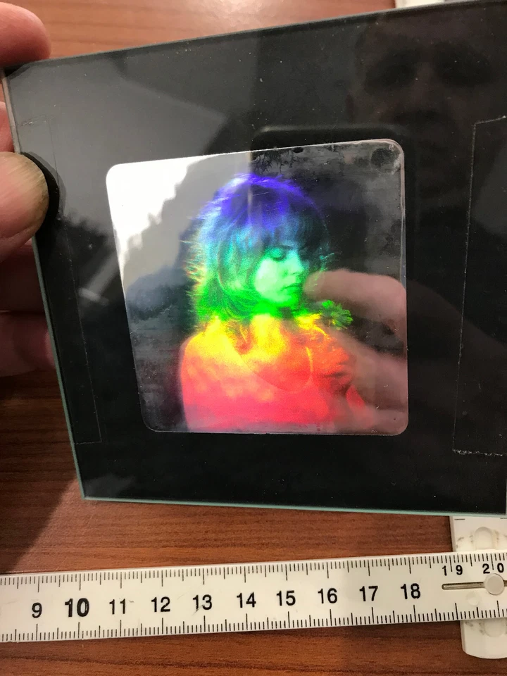 1 Hologramm Bild mit Rahmen Frau mit Blume,  Holographie 3D (HX-11) - Bild 1 von 2