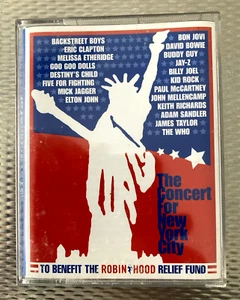 RARE DOUBLE CASSETTE Concert for New York City THE WHO PAUL MCCARTNEY BON JOVI + - Picture 1 of 3