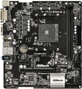 ASRock A320M-HDV AMD Socket AM4 A320 MicroATX M.2 Desktop Motherboard A - Picture 1 of 4