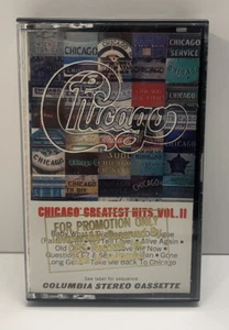Chicago Greatest Hits Vol II 2 Gold Promo Cassette CBS Records - Picture 1 of 3