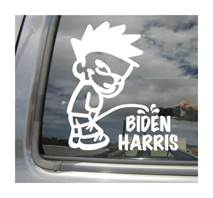 Pee On Biden Harris - Funny Piss On Car Window Vinyl Decal Sticker 02097 - Bild 1 von 2