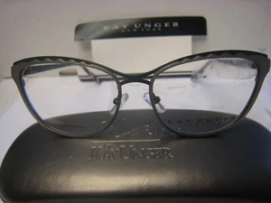 MARCO DE GAFAS KAY UNGER K233 DORADO/BK 54-16-145-38V CON ESTUCHE NUEVO Y AUTÉNTICO - Imagen 1 de 6