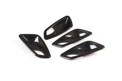 4 piezas embellecedores de cubierta de tazón de manija de puerta interior ABS de fibra de carbono para BMW E90 2005-2012 Foto 1 de 4