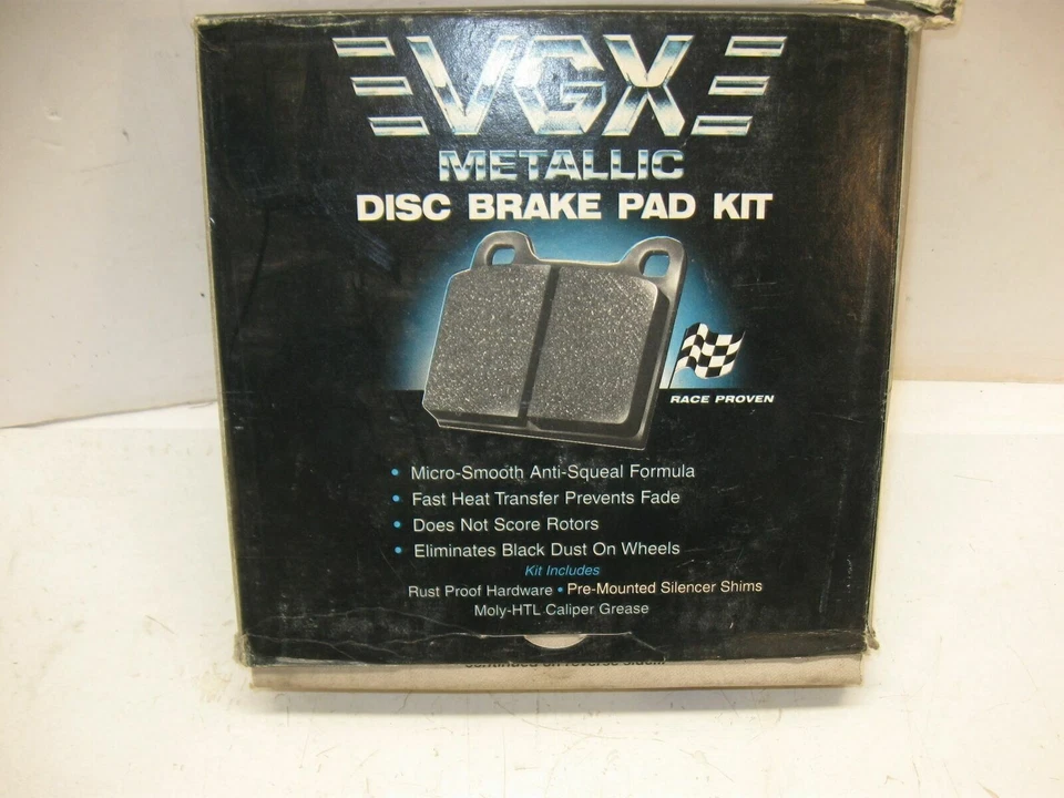 Kit de pastillas de freno de disco delanteras metálicas - Geo Prism Toyota Corolla años 80-90 Foto 1 de 3