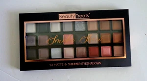 Beauty Treats Essential Eye and Face Palette 24 Shades Highlighters & Matte - Picture 1 of 2