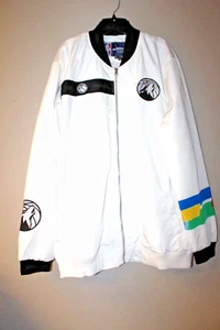 New NBA Minnesota Timberwolves City Edition embroidery zip up jacket men's M - Picture 1 of 3