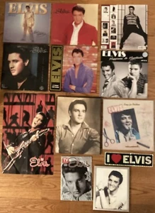Elvis Presley Lot of 12 - Calendars, Vinyl, TV Guide, Photos, Poster, Sticker - Picture 1 of 21