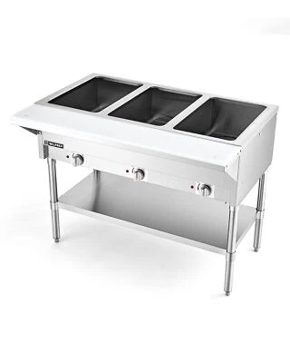 Secondhand 44" 1500W Commercial Steam Table 3 Pans Food Warmer Buffet Bain Marie - Image 1 of 4