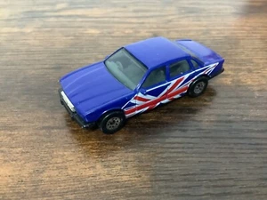 Retro, Toy Vintage Matchbox Jaugar XJ6 050EA 1991 1.64 Blue with Union Jack CB21 - Picture 1 of 3