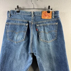 Vintage Levis Jeans Mens 35x38 (Fits 32x34) Blue 501XX Shrink to Fit Made in USA - Picture 1 of 17
