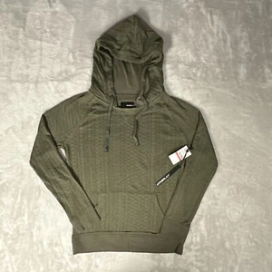 O'Neill Hoodie Women Extra Small Olive Green Comfort Knit Pullover Sweatshirt - Picture 1 of 14