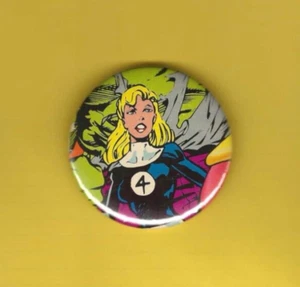 Fantastic Four Susan Richards Comic Book Pin Back 2" Comic Button - Picture 1 of 2