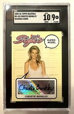 Christie Brinkley Auto 2005-06 Bazooka Signs Signature/Autograph SGC 10/9