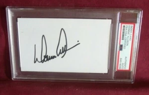 DONNIE ALLISON RACING HAND SIGNED INDEX CARD AUTO SLABBED PSA/DNA - Picture 1 of 1