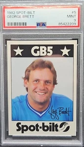 PSA 9 MINT 1982 SPOT-BILT GEORGE BRETT #5 ROYALS Newly Graded - Picture 1 of 2