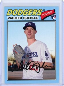 2018 Topps Archives Powder Blue Rookie #198 Walker Buehler #06/25