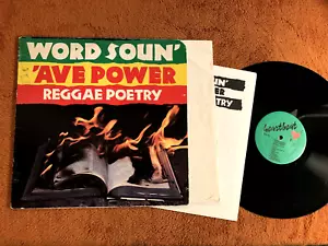 v/a Various Word Soun' 'Ave Power Reggae Poetry LP Vinyl Record 1983 w/BOOK orig - Picture 1 of 5