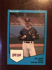 1989 Procards #237 - Joel Davis - Colorado Springs Sky Sox