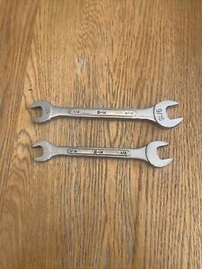 SK TOOLS - Lot Of 2 Double Open End Wrenches    USA
