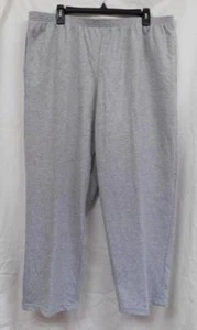 NWT - Ms. Proportioned Short French Terry Pull-On Pants Alfred Dunner - Gray-XL - Picture 1 of 2