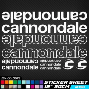 11x CANNONDALE Vinilo Calcomanía Pegatinas Hoja Cuadro Bicicleta Ciclismo Bicicleta MTB - Imagen 1 de 3