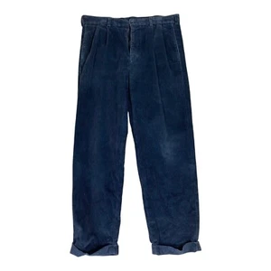 BROOKS BROTHERS Blue Cord Trousers 33/30 Men Cords Chinos Mod Preppy Men - Picture 1 of 7
