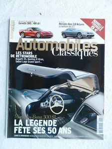 AUTOMOBILES CLASSIQUES N°136 02/2004 MERCEDES 300SL SLR MCLAREN CORVETTE LAGO - Bild 1 von 6
