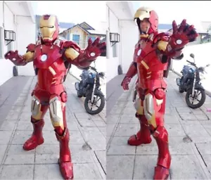 Casco indossabile Iron Man cosplay fai da te armatura vestiti tuta EVA modello bianco fatto a mano - Foto 1 di 36