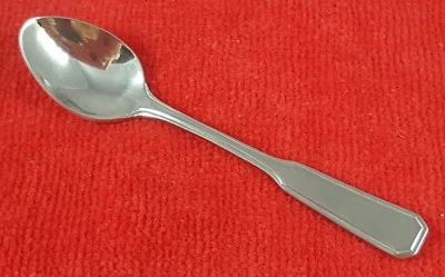 Cuchara Demitasse vintage de acero inoxidable de Avon Corea con mango satinado/esmerilado Foto 1 de 4