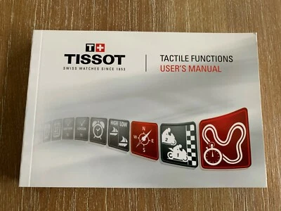 NUEVO RELOJ TISSOT T-TOUCH FUNCIÓN TÁCTIL INSTRUCCIONES DE FUNCIONAMIENTO MANUAL FOLLETO  Foto 1 de 4