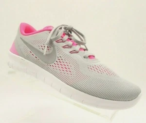 NEU Nike Free RN Flyknit Laufschuhe Jugend 7 grau pink 833993 001 - Bild 1 von 9