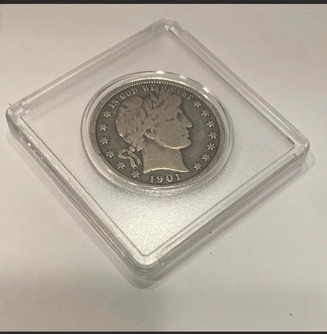 1901 Barber Half Dollar Cover