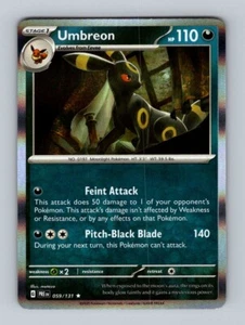 Umbreon Holo NM 059/131 SV: Prismatic Evolutions Pokemon Card Holo Rare MINT - Picture 1 of 1