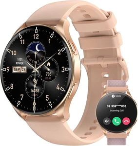 IOWODO AMOLED Fitnessuhr mit Bluetooth Anrufen IP68 Herren Damen - Bild 1 von 7