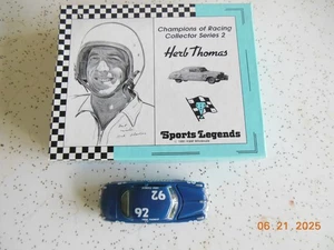 Herb Thomas #92 Fabulous Hudson Hornet 1/64 and cards Nascar Diecast 1 64 loose. - Picture 1 of 7