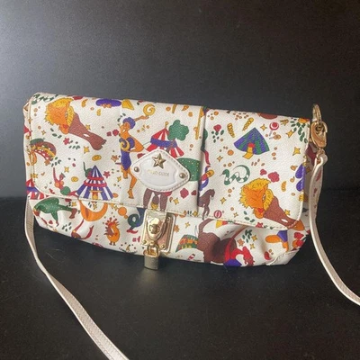 Bolso Bandolera Piero Guidi Magic Circus Clutch de Hombro Blanco USADO Buen Estado Foto 1 de 4