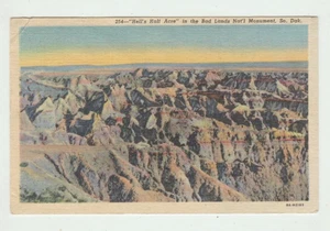 Hell's Half Acre Bad Lands National Monument South Dakota 1950s Postcard P20 - Imagen 1 de 2
