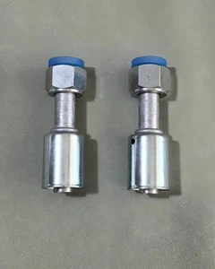 A/C Beadlock Crimp on Fittings O-rings Female Nut Straight #10 Std Barrier Hose - Picture 1 of 1